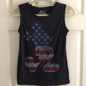 Mickey Mouse American Flag tank top